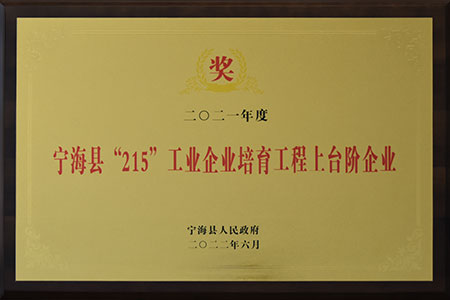 寧?？h215工業(yè)企業(yè)培育工程上臺(tái)階企業(yè)